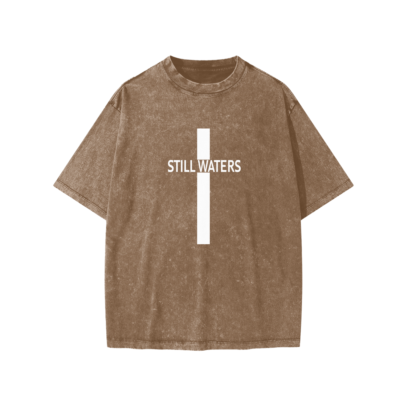 YOUTH SW Cross Acid Wash Oversized Tee