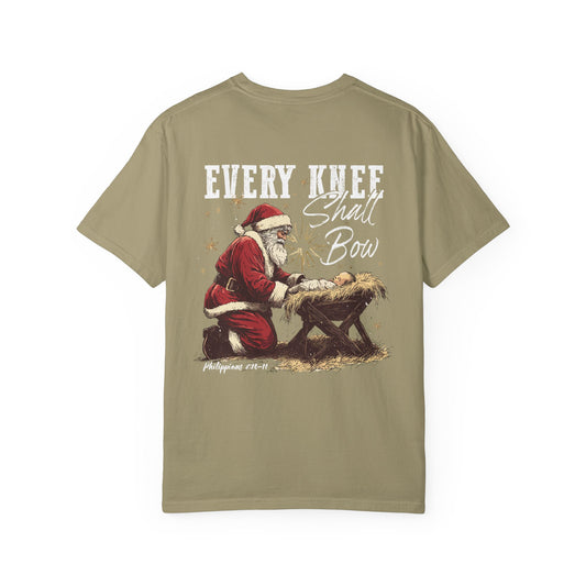 Every Knee Shall Bow Christmas T-Shirt