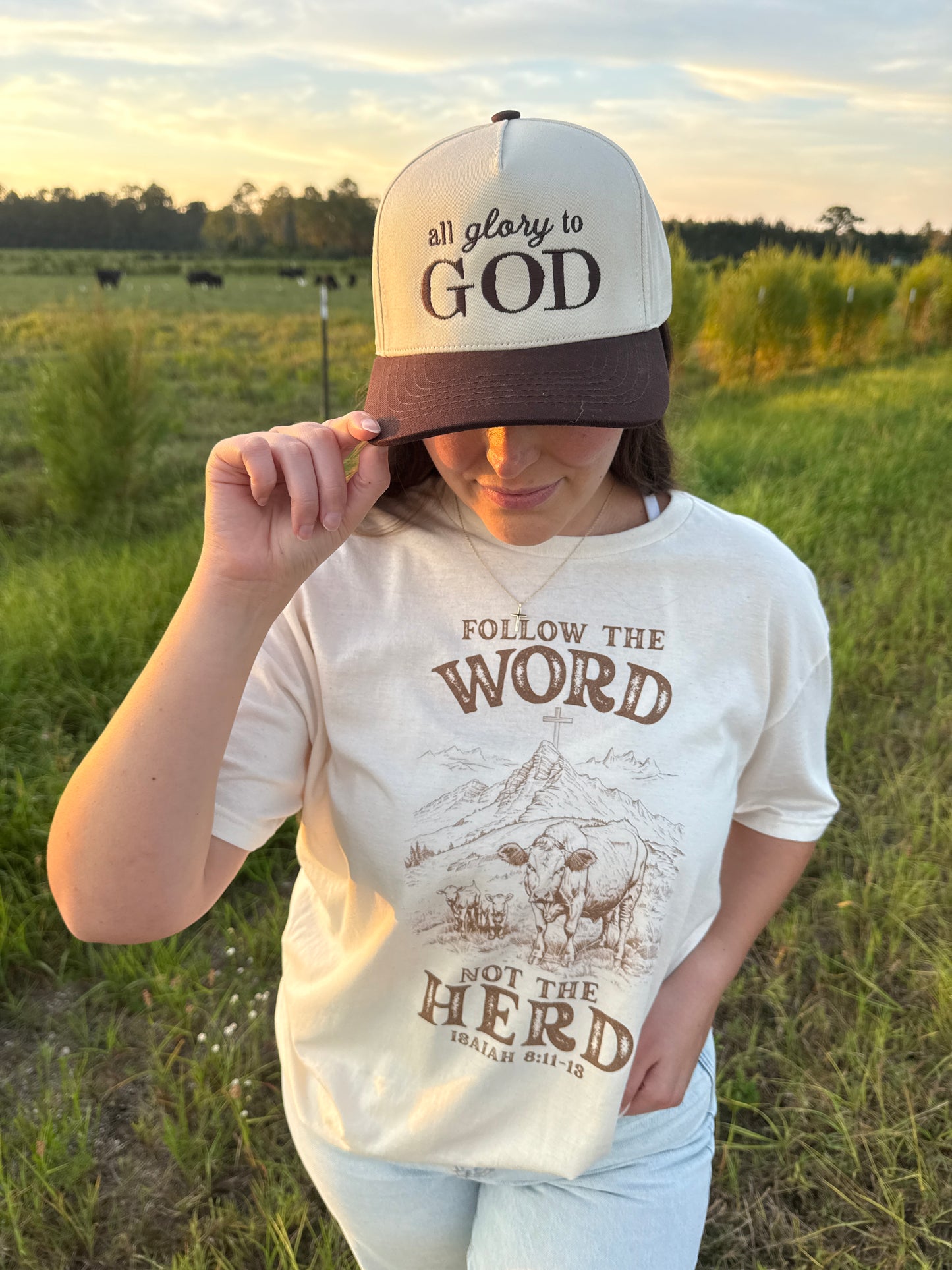 All Glory To God Five Panel Trucker Hat