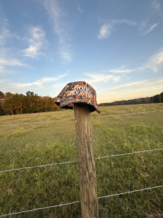 Camo God's Country Five Panel Trucker Hat