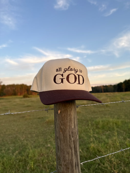 All Glory To God Five Panel Trucker Hat
