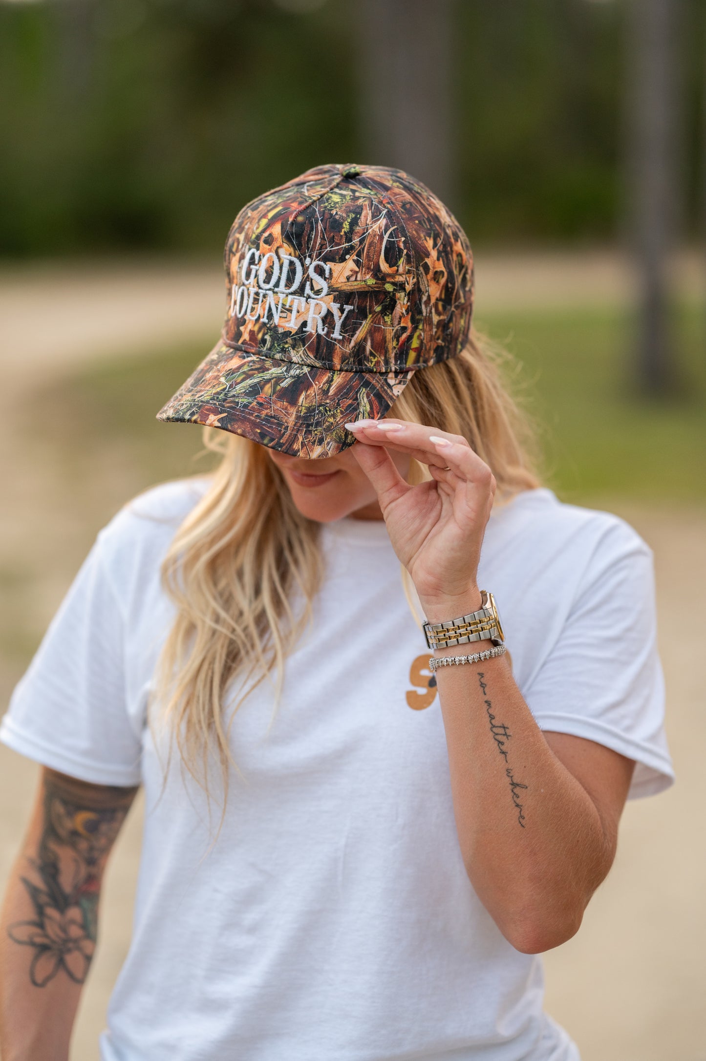 Camo God's Country Five Panel Trucker Hat
