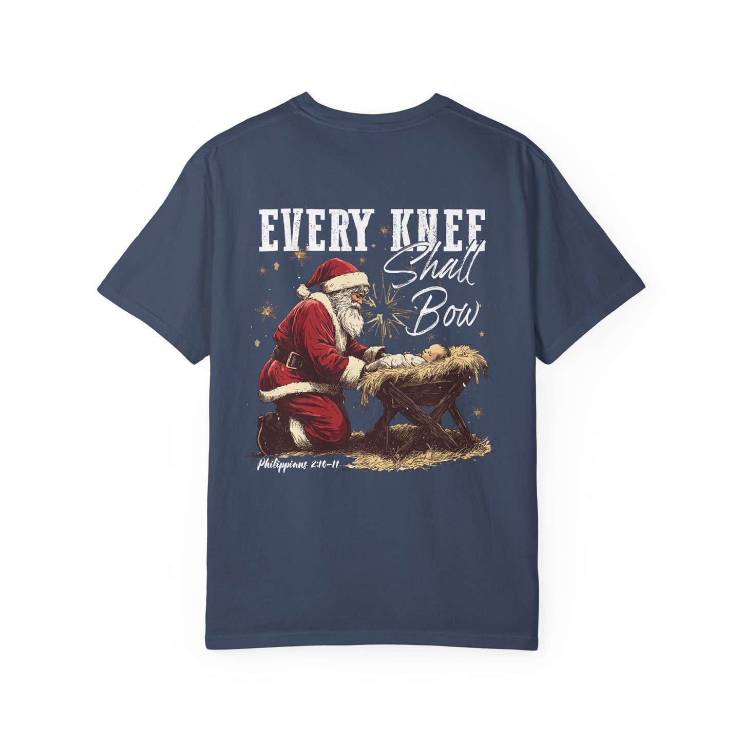 Every Knee Shall Bow Christmas T-Shirt