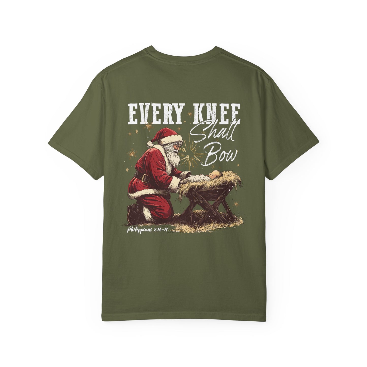 Every Knee Shall Bow Christmas T-Shirt