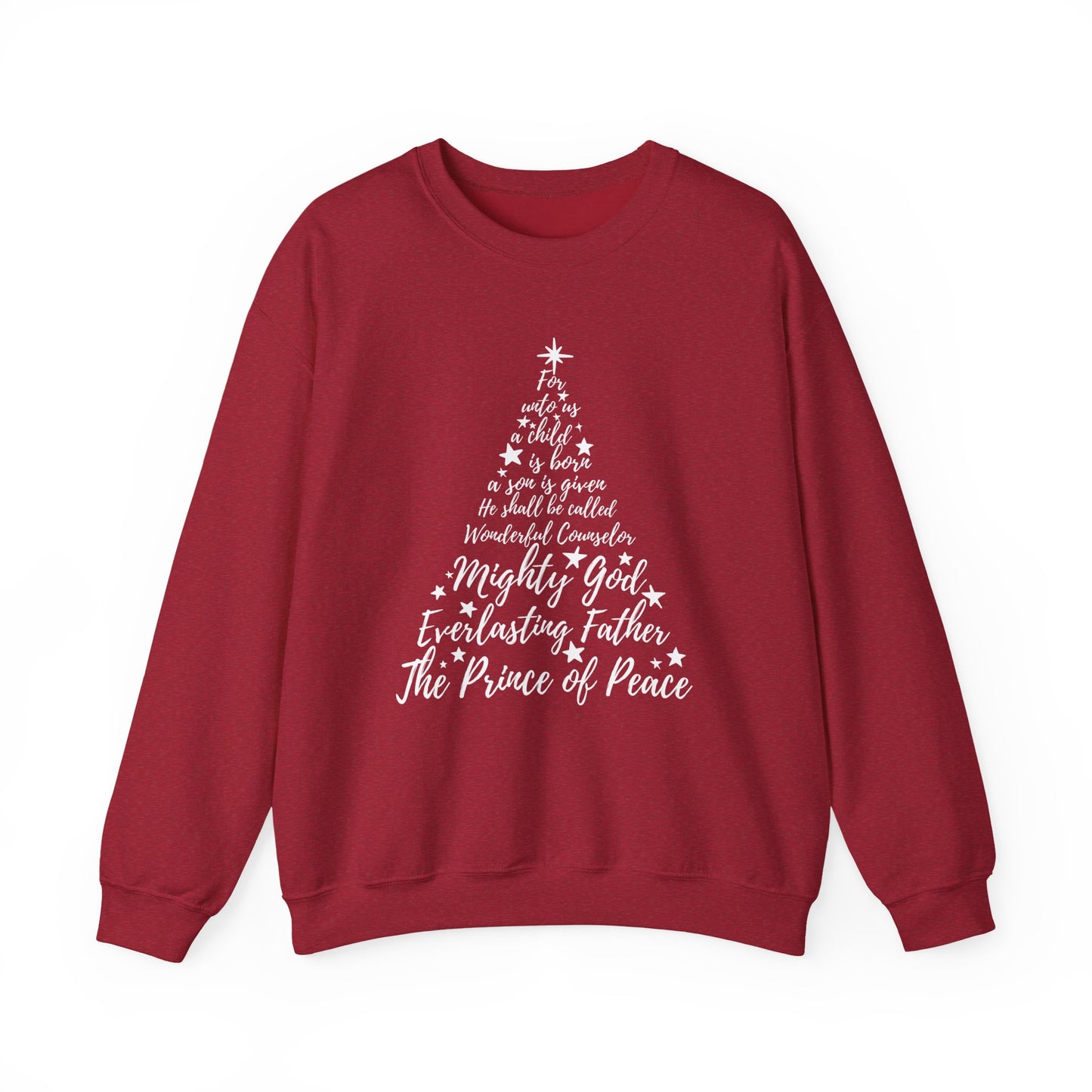 Prince of Peace Christmas Tree - Crewneck Sweatshirt