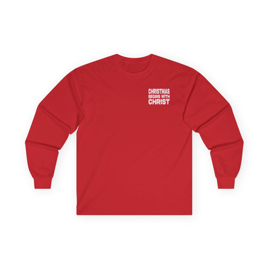 Christmas Begins with Christ - Long Sleeve Tee