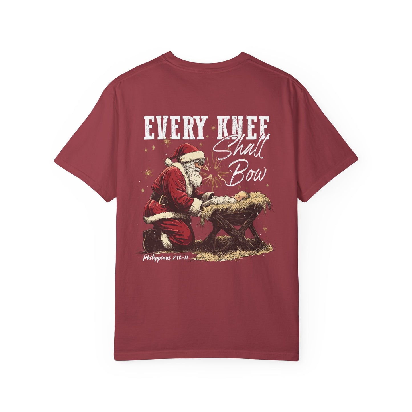 Every Knee Shall Bow Christmas T-Shirt