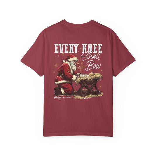 Every Knee Shall Bow Christmas T-Shirt