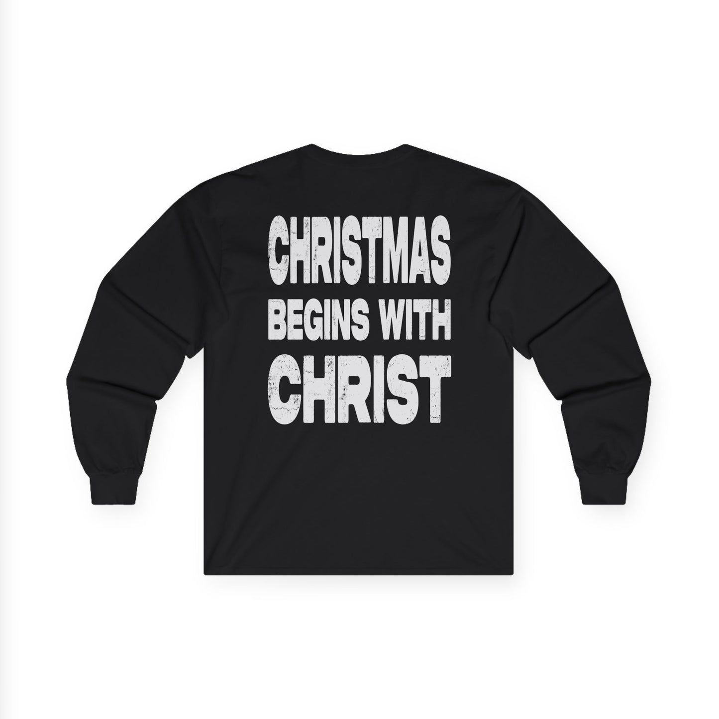 Christmas Begins with Christ - Long Sleeve Tee