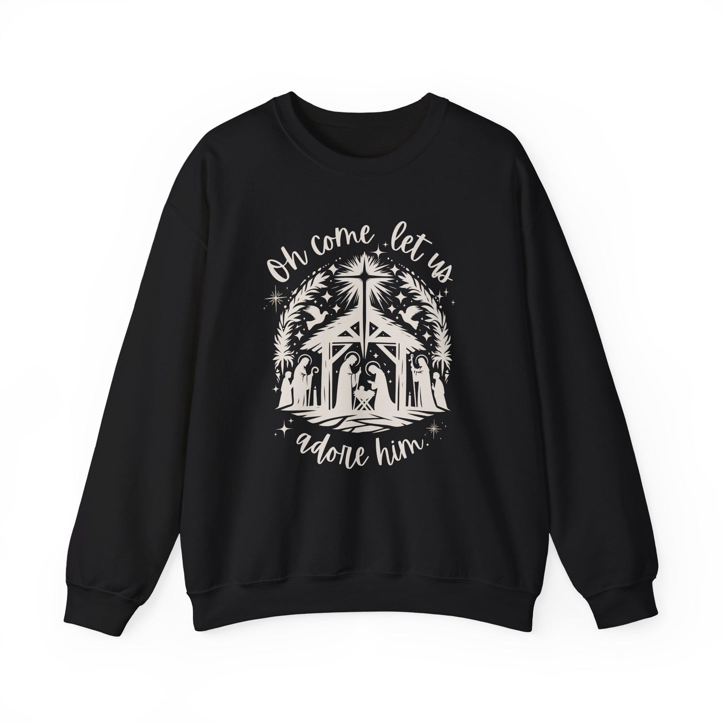 Oh Come, Let Us Adore Him - Crewneck Sweatshirt