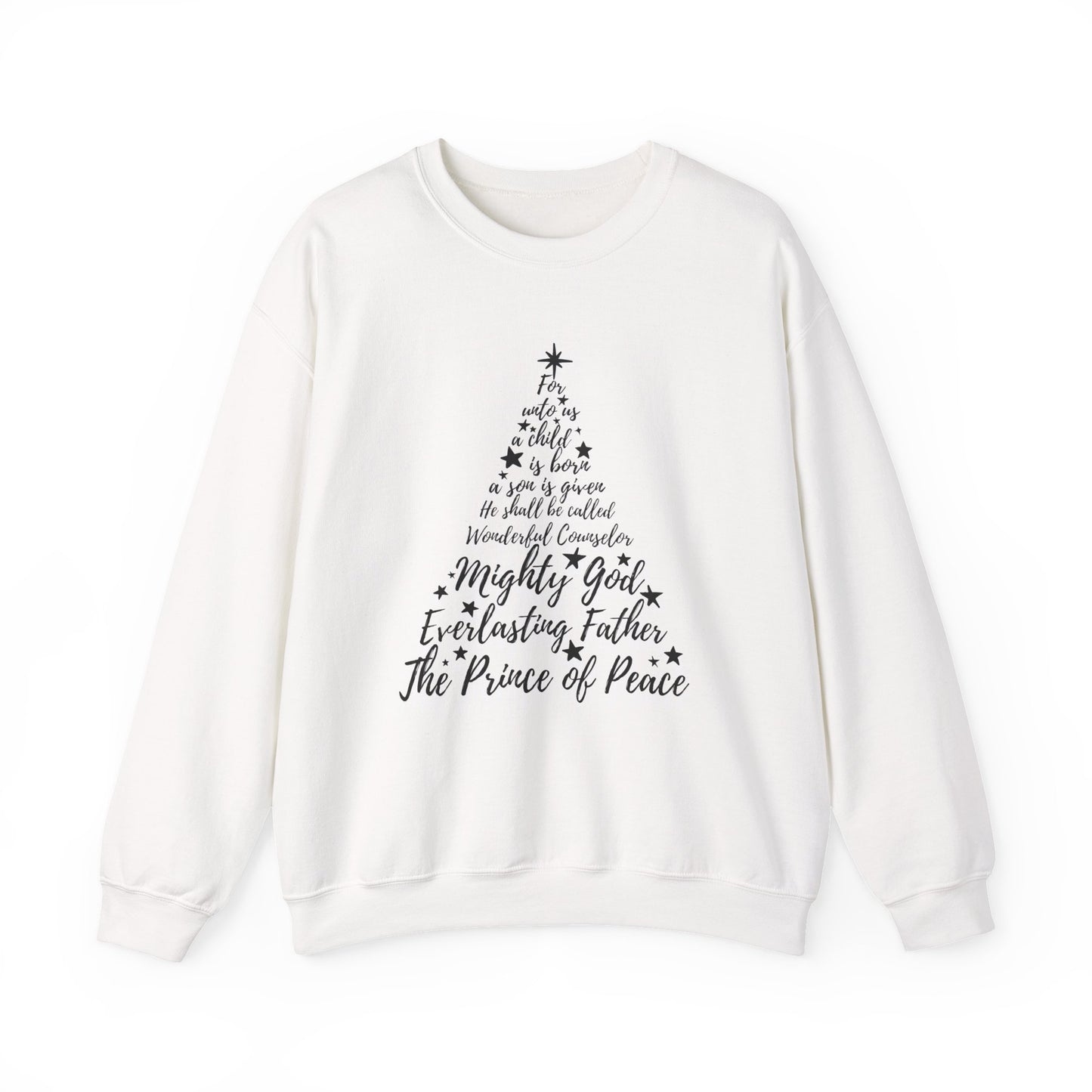 Prince of Peace Christmas Tree - Crewneck Sweatshirt