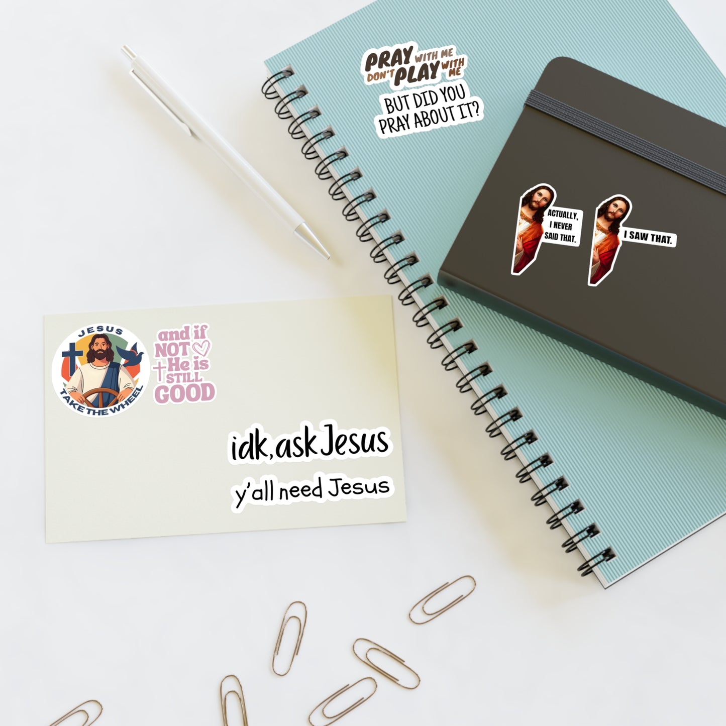 Y'all Need Jesus 8 Pack Stickers