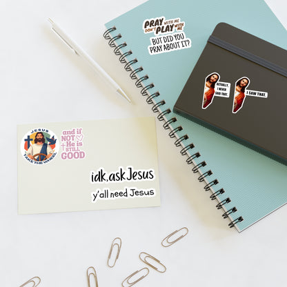 Y'all Need Jesus 8 Pack Stickers