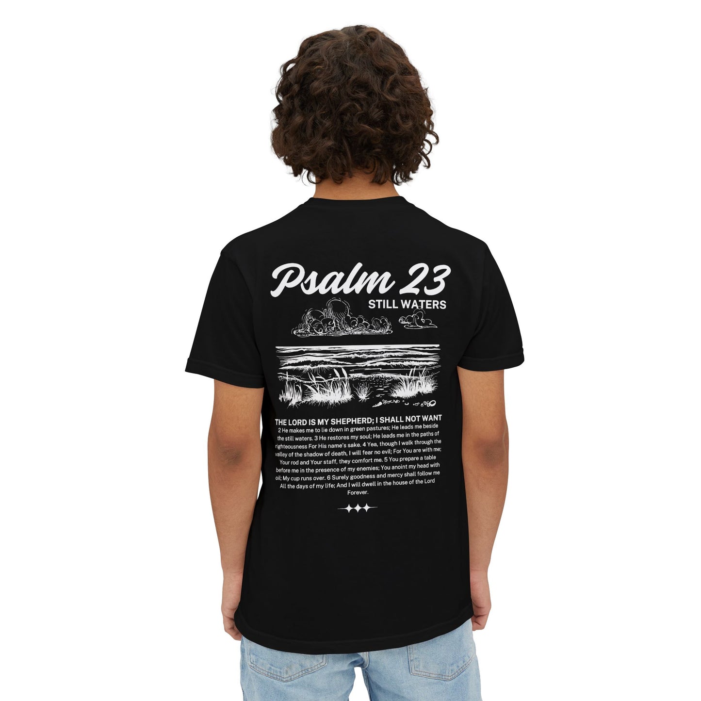 Psalm 23 Comfort Colors Unisex Pocket T-Shirt