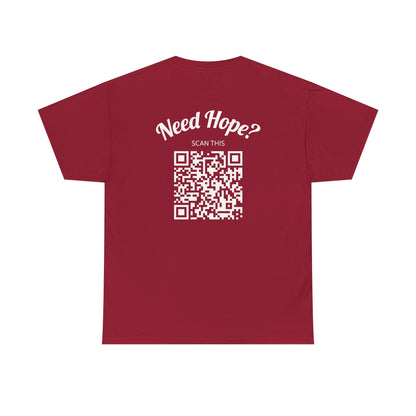 Need Hope? Unisex QR Code Tee