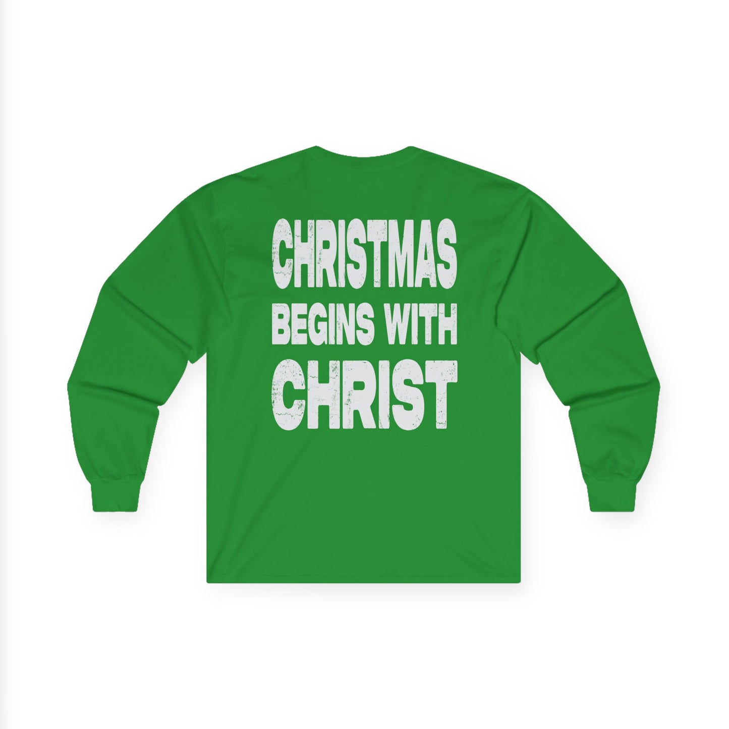 Christmas Begins with Christ - Long Sleeve Tee