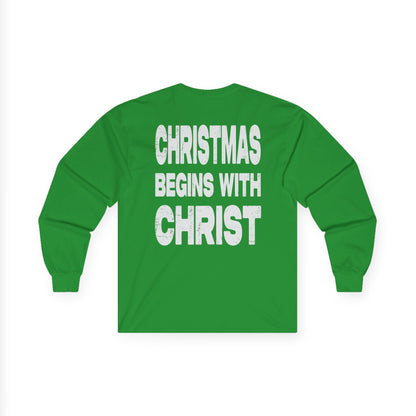 Christmas Begins with Christ - Long Sleeve Tee
