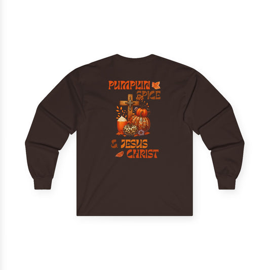 Pumpkin Spice & Jesus Christ - Long Sleeve Tee