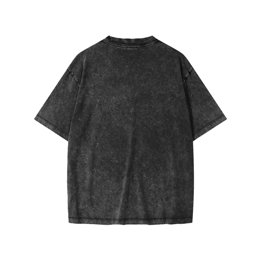YOUTH SW Cross Acid Wash Oversized Tee