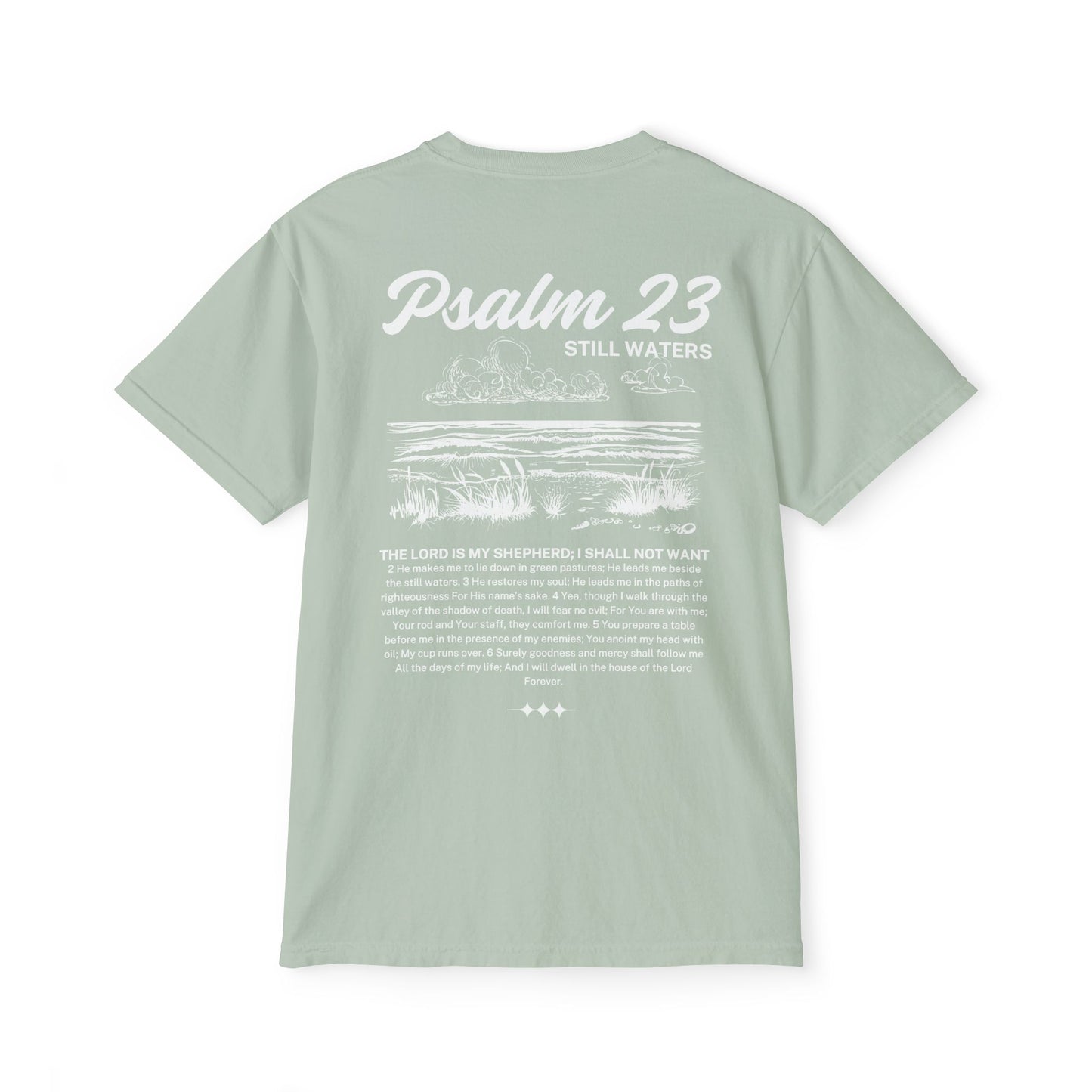 Psalm 23 Comfort Colors Unisex Pocket T-Shirt