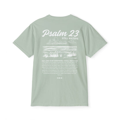 Psalm 23 Comfort Colors Unisex Pocket T-Shirt