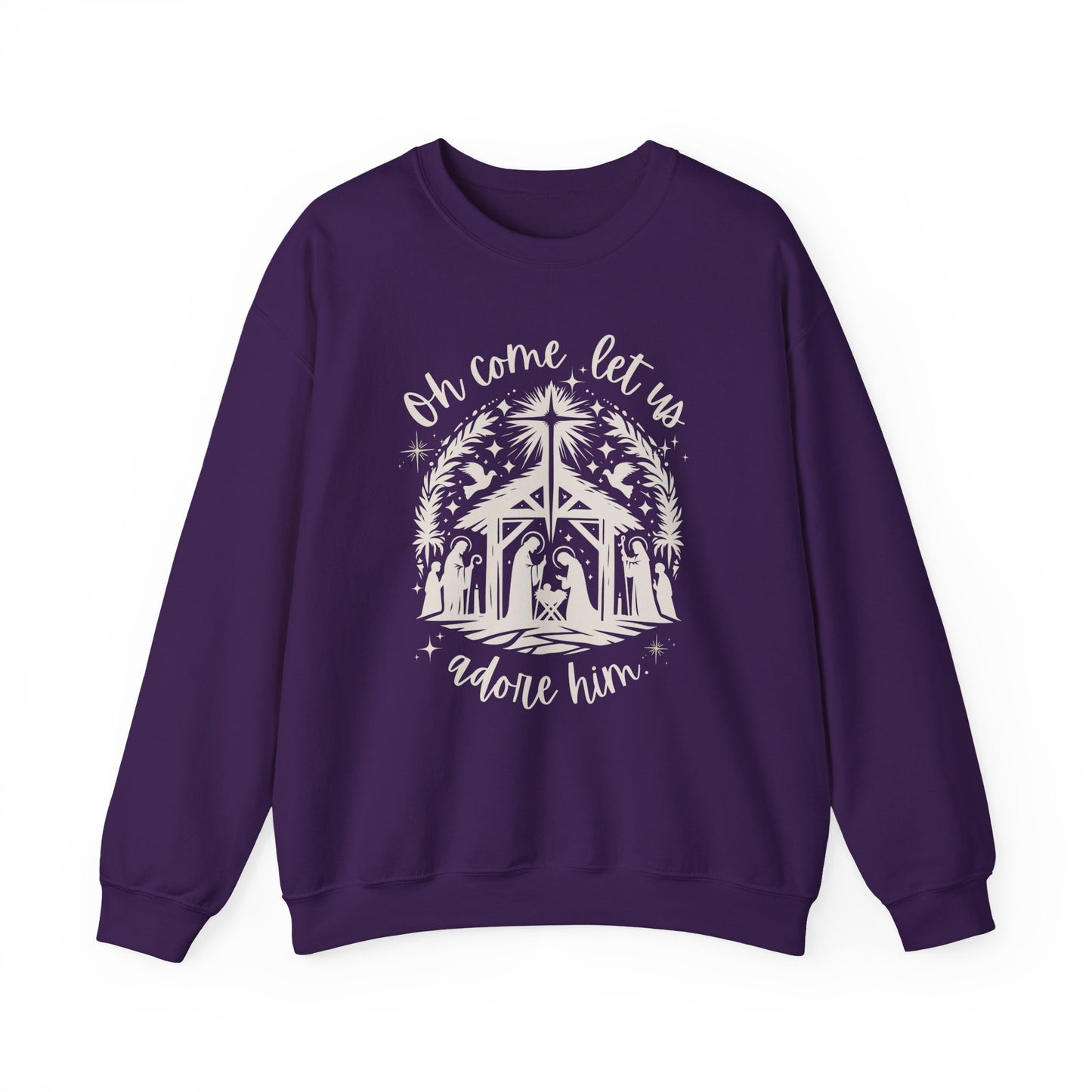 Oh Come, Let Us Adore Him - Crewneck Sweatshirt