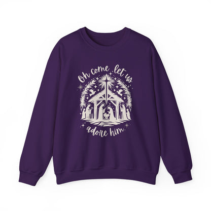 Oh Come, Let Us Adore Him - Crewneck Sweatshirt