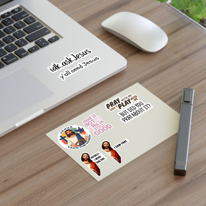 Y'all Need Jesus 8 Pack Stickers