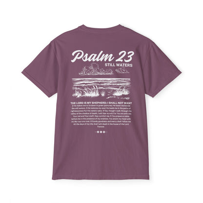 Psalm 23 Comfort Colors Unisex Pocket T-Shirt