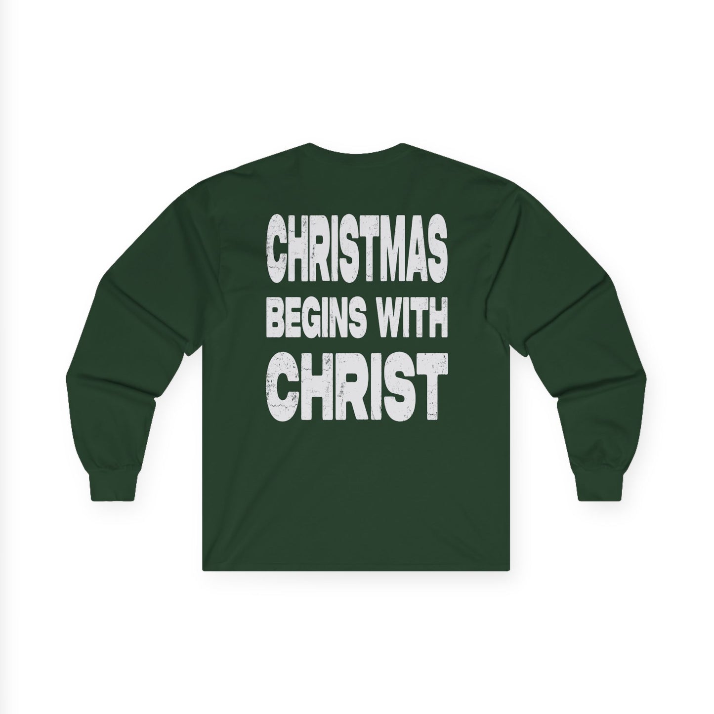 Christmas Begins with Christ - Long Sleeve Tee