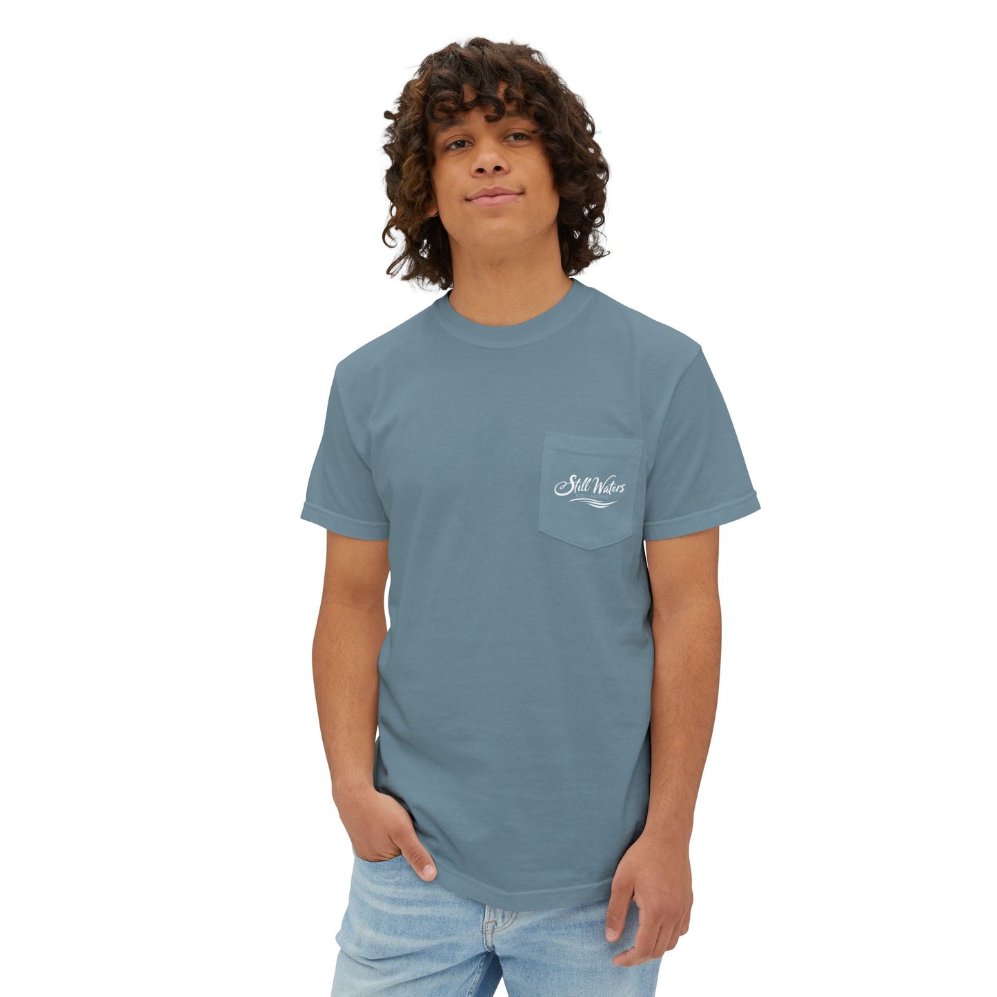 Psalm 23 Comfort Colors Unisex Pocket T-Shirt