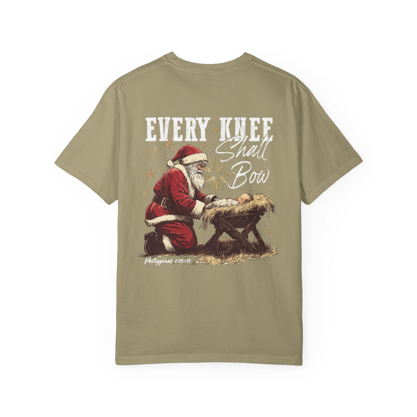 Every Knee Shall Bow Christmas T-Shirt