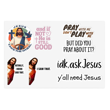 Y'all Need Jesus 8 Pack Stickers