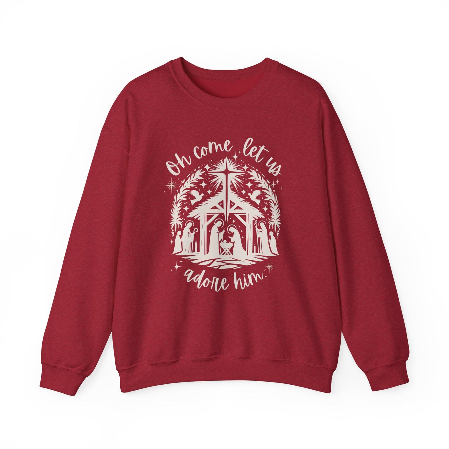 Oh Come, Let Us Adore Him - Crewneck Sweatshirt