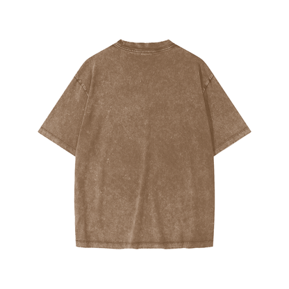 YOUTH SW Cross Acid Wash Oversized Tee