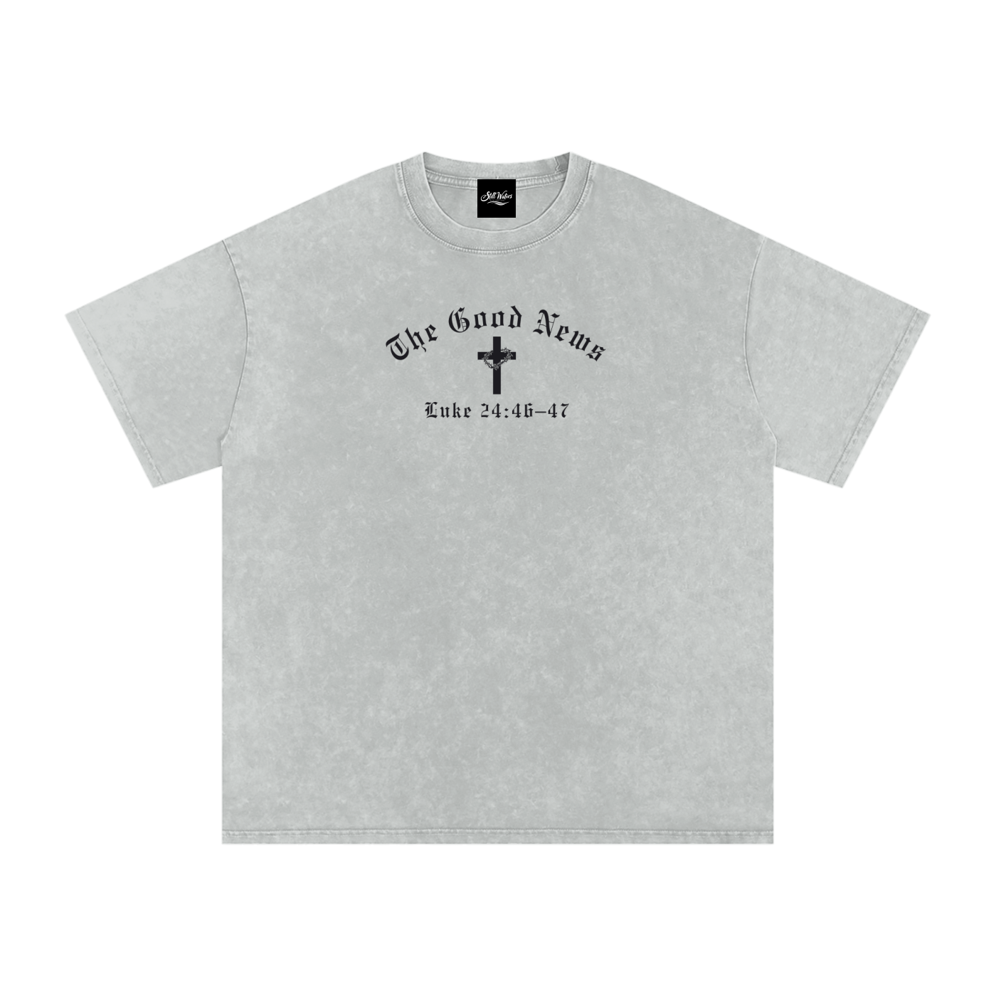 The Good News Oversized Acid Wash Tee