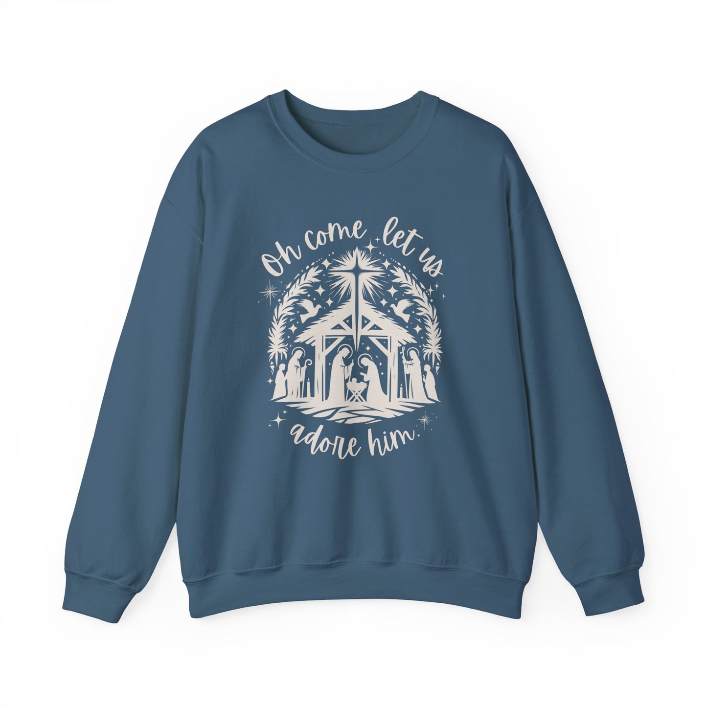 Oh Come, Let Us Adore Him - Crewneck Sweatshirt
