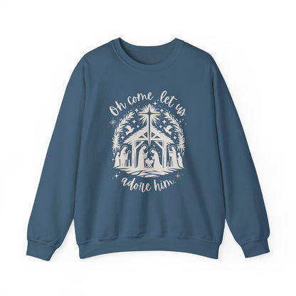 Oh Come, Let Us Adore Him - Crewneck Sweatshirt
