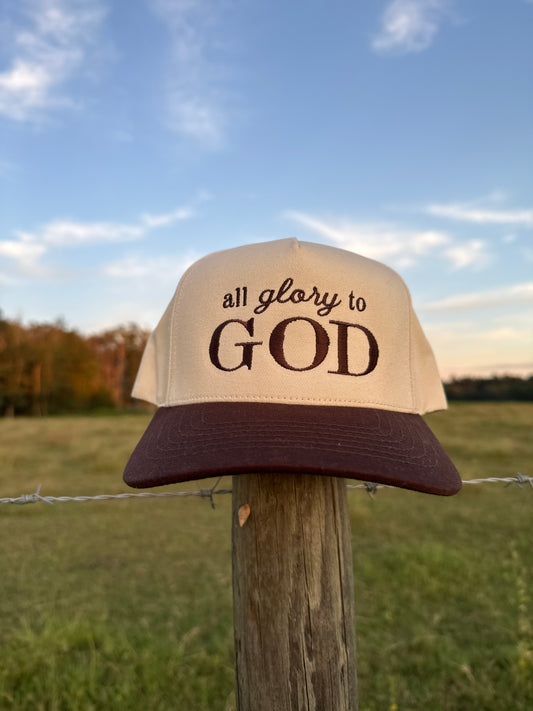 All Glory To God Five Panel Trucker Hat