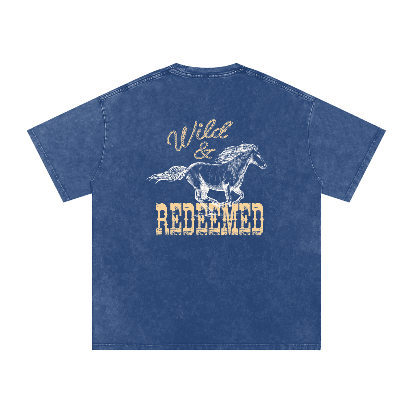 Wild & Redeemed Acid Washed Oversized Tee