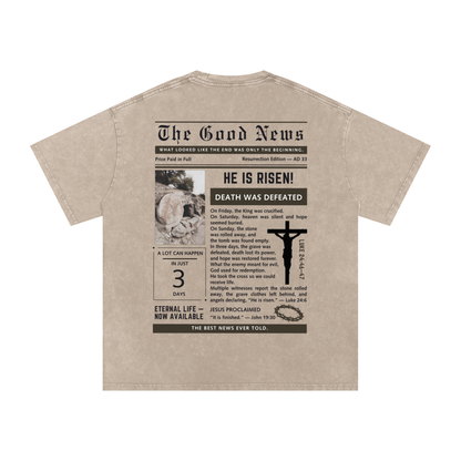 The Good News Oversized Acid Wash Tshirt