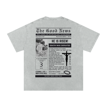 The Good News Oversized Acid Wash Tee